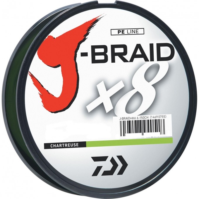 Шнур DAIWA J-Braid X8 0,16мм 150м dark green 12751-016 Шнур DAIWA J-Braid X8 0,16мм 150м dark green 12751-016